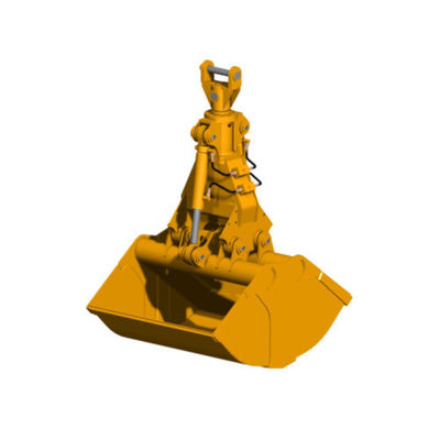 HUITONG High Quality 10T 20Ton Excavator Hydraulic Clamshell Grab Bucket Shell Bucket for PC200 Excavator