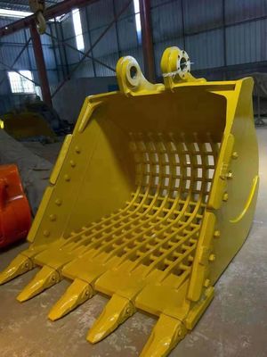 Custom 0.8m³ Heavy Duty Skeleton Bucket For Excavator Attachments