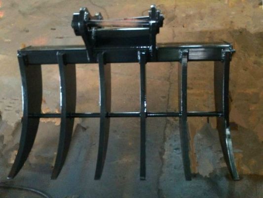 5 Teeth Excavator Brush Rake For Sunward SWE80 SWE60