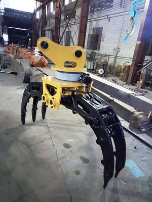 Q355B Q690D Mechanical Grapple Excavator Attachment