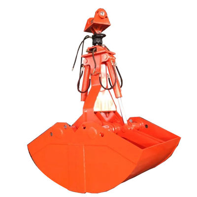 360 Degree Rotating Excavator Clamshell Bucket For Limited Working Space
