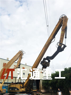 20M Excavator Sheet Pile Driving Long Boom For R420 Long Reach Boom Heavy Equipment