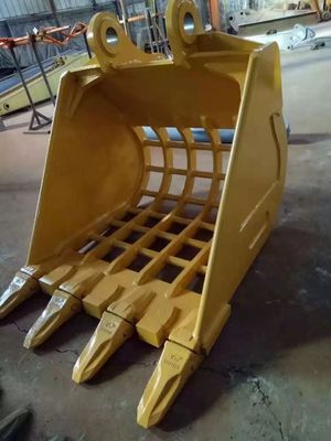 22Ton PC220 Customized Q355B Excavator Bucket 1.1M3 Skeleton Bucket For Cannel Cleaning