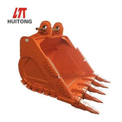 New Yellow Heavy Duty Rock Bucket Steel Construction For Tough Excavation Work