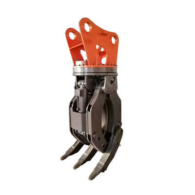 Rotating Light Wood Hydraulic Grapple 50t Excavator Magnet Lift