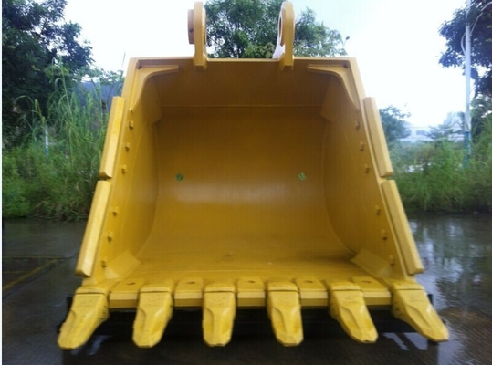 Heavy Duty Strength Teeth Excavator Rock Bucket Yellow/Black New Q355