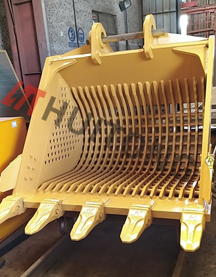 100mm Gaps Excavator 0.8-1.2M3 Skeleton Sieve Bucket For Doosan DH200 DH250