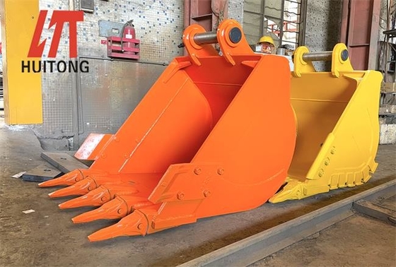Strength Black / Yellow Excavator General Purpose Bucket With 1.4cbm Capacity