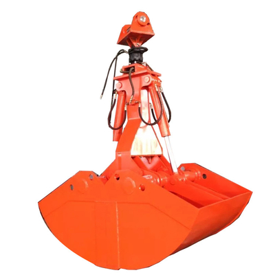 WH60 Hydraulic Clamshell Grab Bucket For Excavator Crane