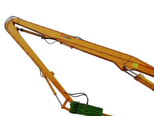 Heavy Equipment Excavator Long Boom Arm For Pile Driving Driver Attachment