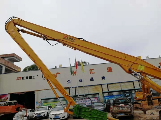 Heavy Equipment Excavator Long Boom Arm For Pile Driving Driver Attachment