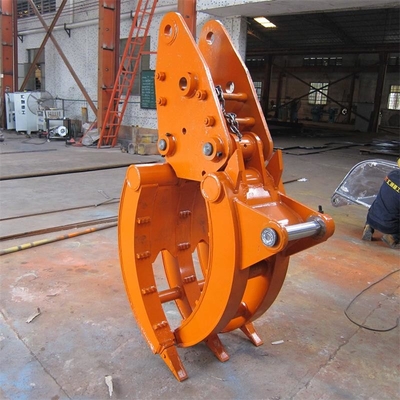 Excavator Mechanical Grapple Non Rotating Excavator Tree Shear Wood Grapple