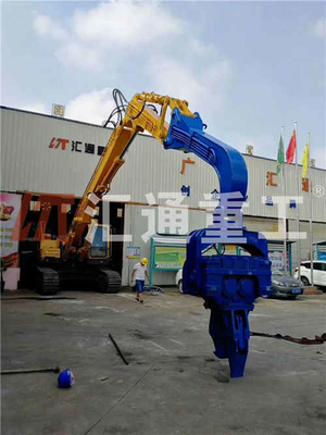 Vibratory 10-22 Meter Excavator Pile Hammer For R300 DH350 SWE300