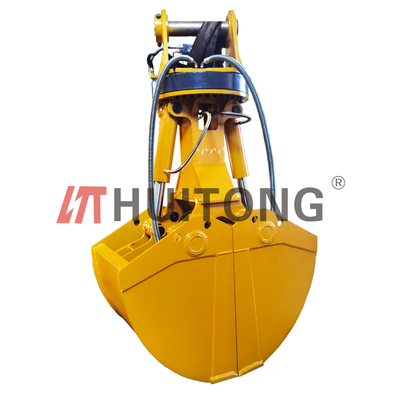 540kg-6150kg Hydraulic Rotary Clamshell Bucket For Excavators