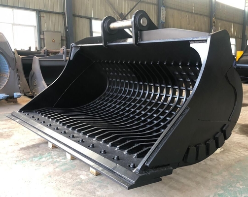 Q355B NM500 Hardox500 2.8 Cubic Meter Heavy Duty Skeleton Bucket For Excavator Ditching And Cleaning