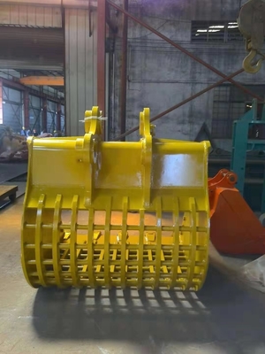 Q355B NM500 Hardox500 2.8 Cubic Meter Heavy Duty Skeleton Bucket For Excavator Ditching And Cleaning