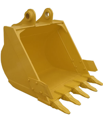 Strength Black / Yellow All Purpose Excavator Bucket 0.25-1.4cbm Capacity