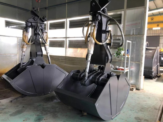 Small Excavator Mechanical Clamshell Bucket For CX350 CX380