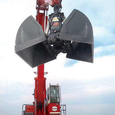 Construction Machinery Clamshell Bucket Customized Capacity For Excavators.