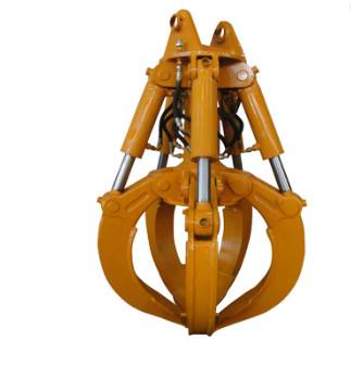 Abrasion Resistance Orange Peel Grab Hydraulic Excavator Grapple