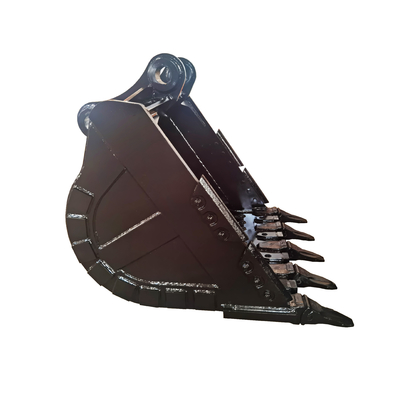 New 700-1000kg Excavator Rock Bucket In Yellow / Black Q355/NM400/Hardox450