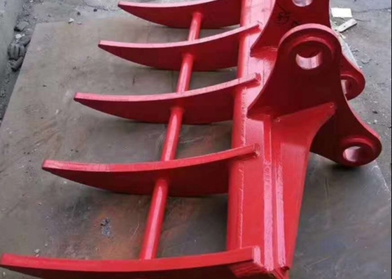 PC PC312 Hydraulic Excavator Rock Rake For Construction