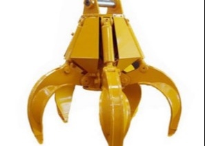 Abrasion Resistance Orange Peel Grab Hydraulic Excavator Grapple