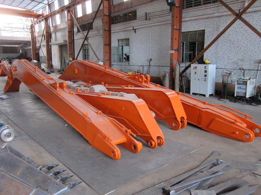 Yellow Q355B Long Reach Excavator Boom for Mining Operations Demolition ISO 9001 Certified