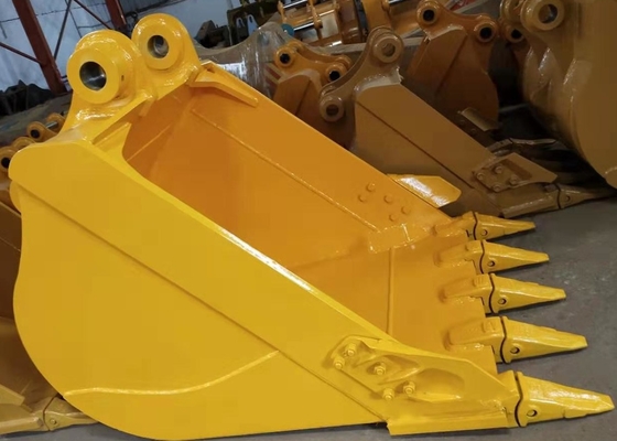 Black / Yellow All Purpose Excavator Bucket With 0.25-1.4cbm Capacity