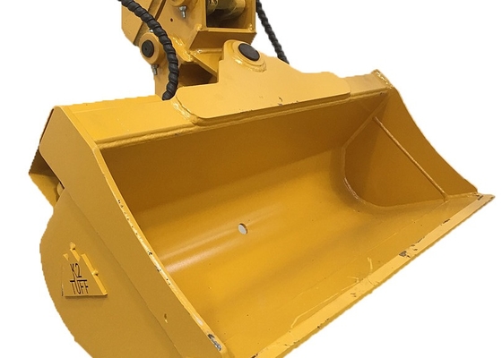 Red Excavator Customized Opening Tilt Bucket 800-1500mm Standard Steel