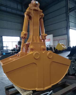 Q345B NM400 Hydraulic Backhoe Clamshell Bucket 6M3 Capacity