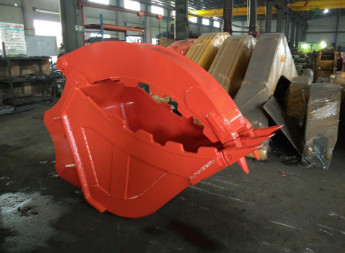 4.3 Cubic Meters Hydraulic Thumb Bucket Excavator Attachment Grip And Hold Materials