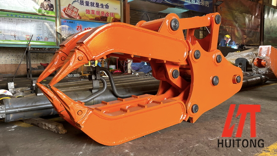 Excavator Mechanical Grapple Non Rotating Excavator Tree Shear Wood Grapple