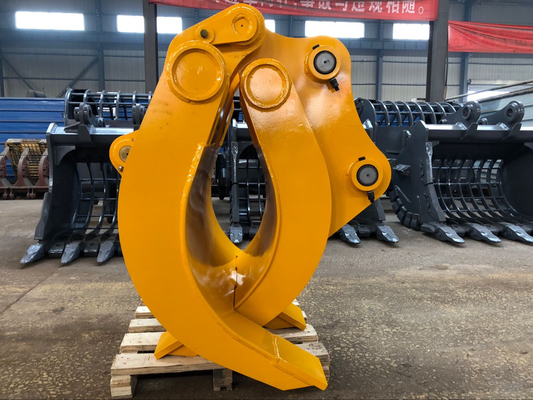 Excavator Mechanical Grapple With Pins 25-35 Ton Machine For Grabbing Wood