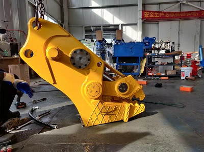 25 Ton Excavator Demolition Hydraulic Concrete Pulverizer Yellow Color