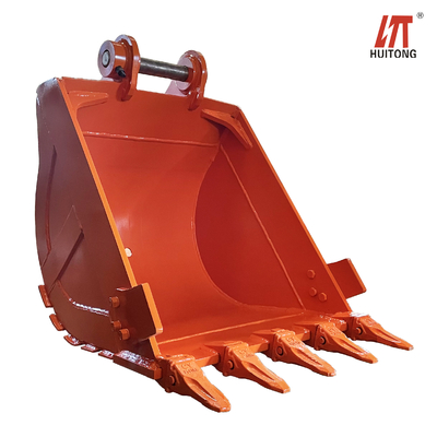 Black / Yellow All Purpose Excavator Bucket With 0.25-1.4cbm Capacity