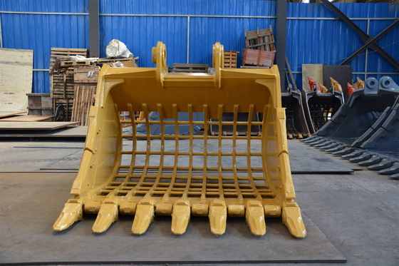 Export high quality skeleton bucket for 21-24 ton machines that can filter sand and stones,the size can be changed.