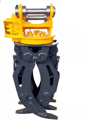 Sale of hydraulic grapple suitable for 2-5 tons of machines, mainly for grabbing wood, easy to operate.