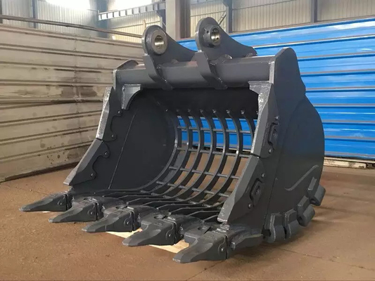 Export high quality skeleton bucket for 21-24 ton machines that can filter sand and stones,the size can be changed.