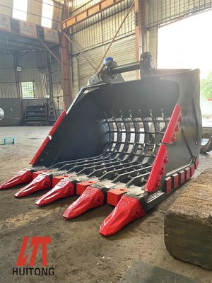 Excavator Skeleton Bucket 25-30ton Excavator 1.2m³ HD1430 SH300 EX300 for Stone Screening River Dredging Quarry Work