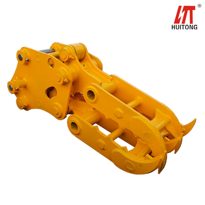 1000-2200mm Opening Width Excavator Log Grapple For Black / Blue Wood / Tree / Tock Grabbing