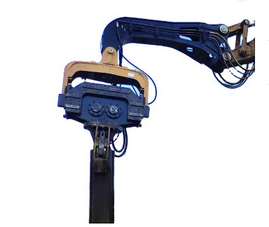 15Ton Excavator Hydraulic Pile Hammer with Vice Arm Excavator Attachments Piling Driver for Construction Machinery Attachment