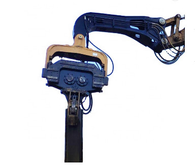 HT sells and exports 24-30 ton excavator vibratory pile hammer and the weight is 2.1 tons for 24-30 ton excavator.