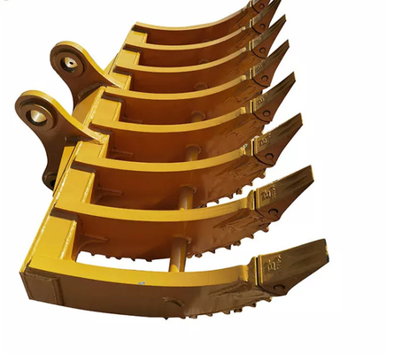 Q355B 60 Ton Excavator Brush Rake High Strength Alloy Material