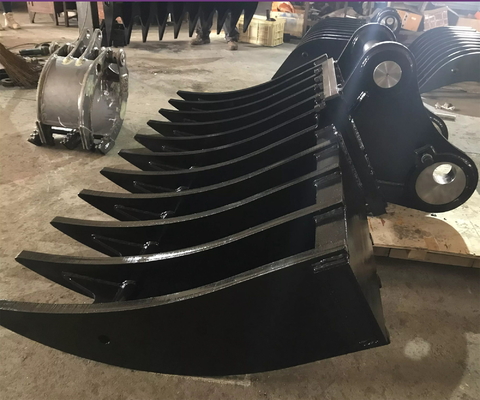 Huitong sells OEM 45 ton excavator attachment root rake with good after-sales service for all excavator rakes.