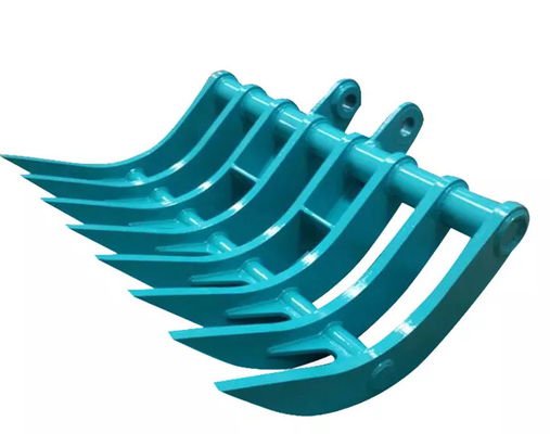 5 Teeth Excavator Brush Rake For Sunward SWE80 SWE60