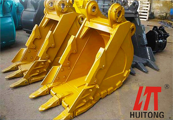 1-15 Ton Excavator Drainage Bucket 3-4 Teeth For Kato HD65 HD85