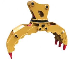 Q345B Excavator Peel Grab Steel Scrap Grapple 360 Degree Rotation Hydraulic