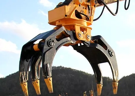 Q690 Excavator Rotating Grapple Tree Shear Wood Grapple Equipment