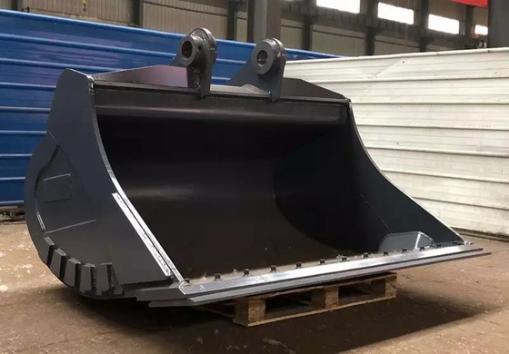 Black 4.3m3 Excavator Cleaning Bucket PC100/120/200 300-600mm Width Ditch Bucket